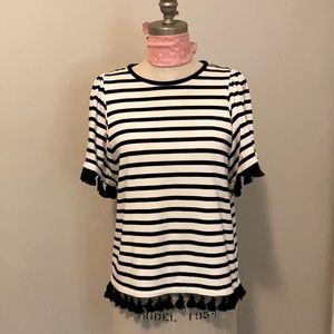 Kate Spade Broome Street tassel top